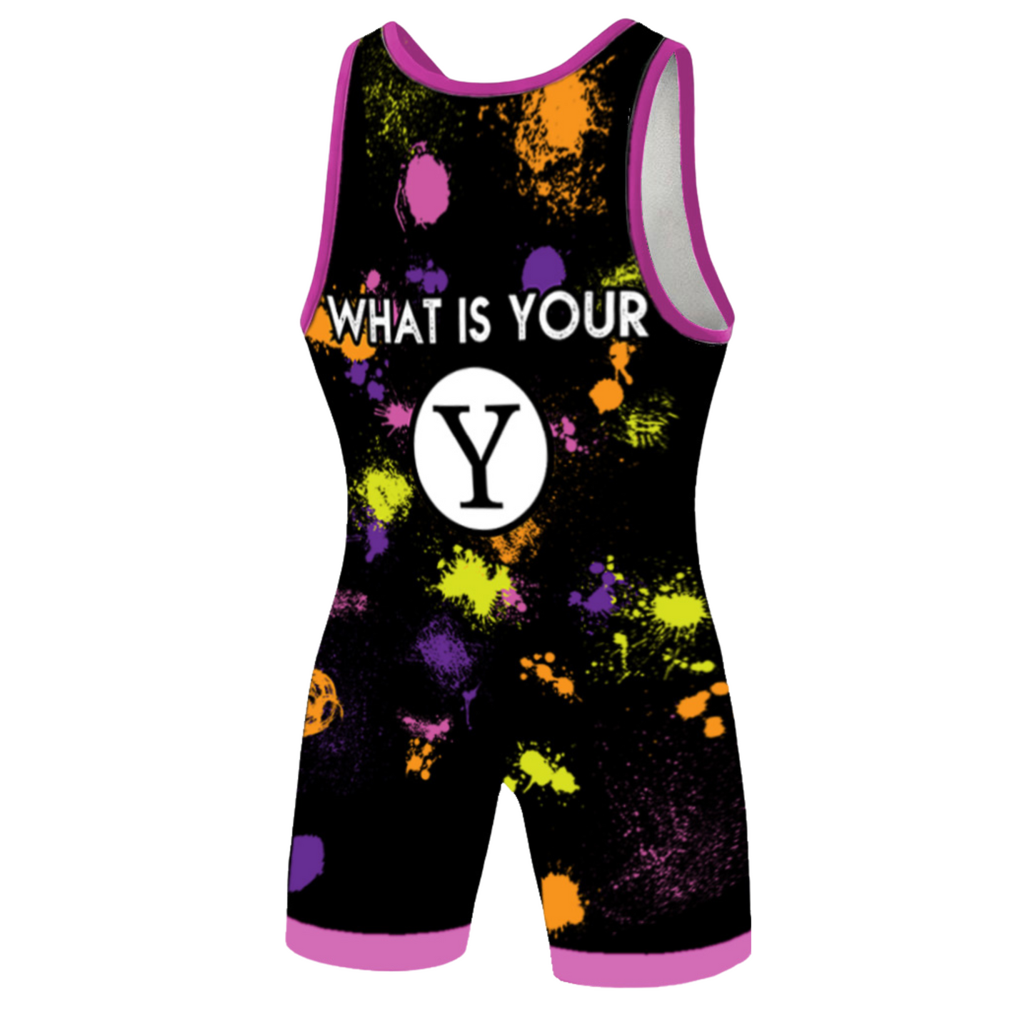 Paint Splatter Women's Wrestling Singlet – Period Protection Available