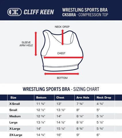 CK Women's Wrestling Sports Bra - Yes! Athletics USA