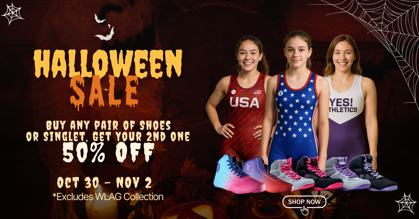 Halloween Sale BOGO Wrestling Shoes Singlets for Women and Girls