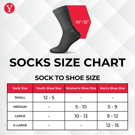 Multisport Athletic Crew Socks - Made in the USA