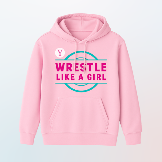 Wrestle Like A Girl Pullover Hoodie