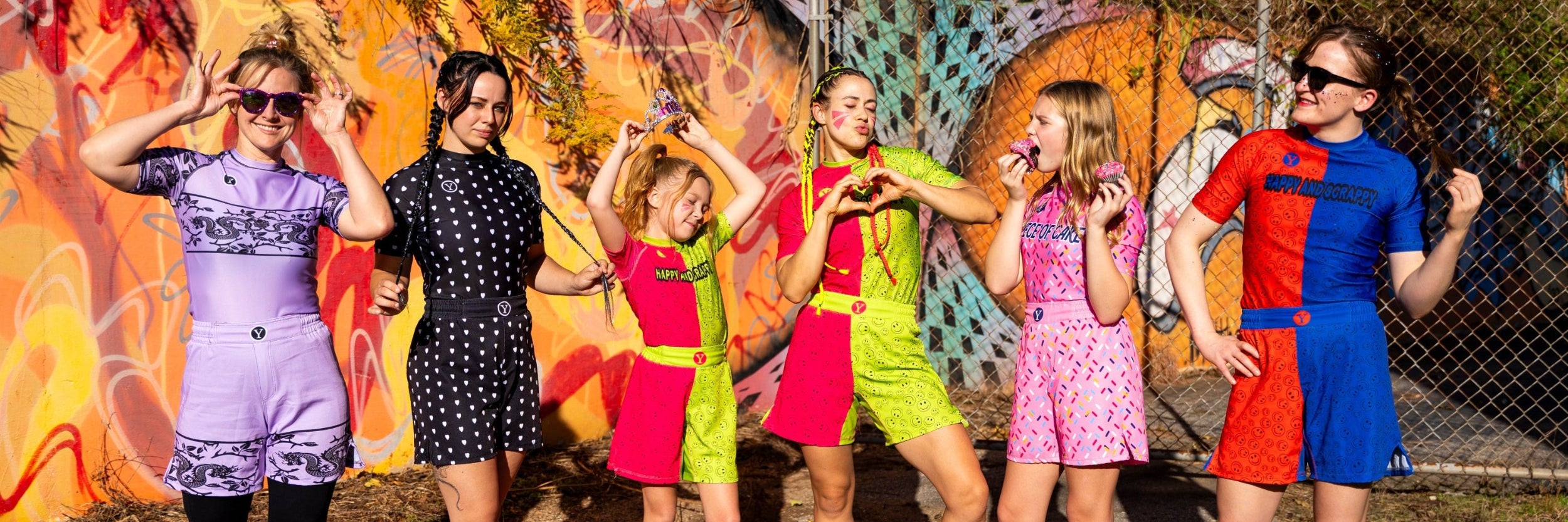 yes athletics bjj no-gi grappling collection rash guard fight shorts