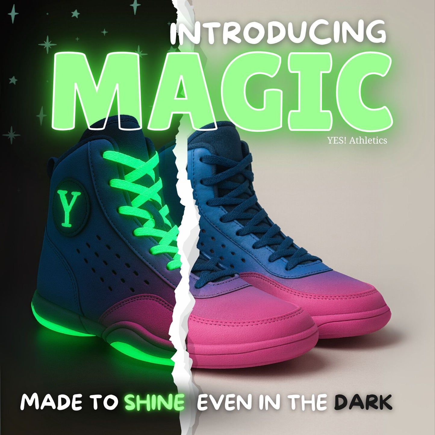 MAGIC Glow Wrestling Shoes for Women and Girls (Presale)