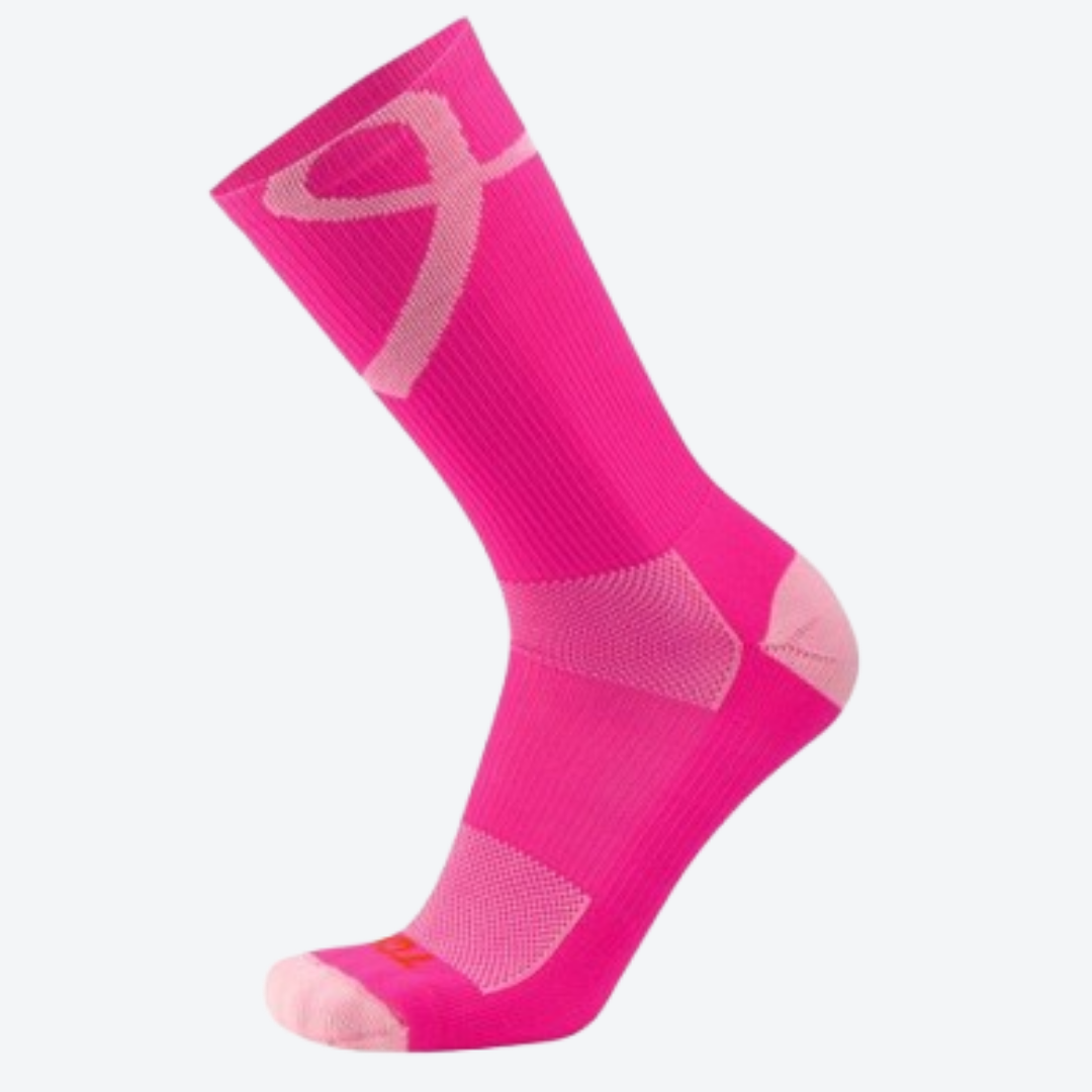 Breast Cancer Awareness Crew Socks - Made in the USA