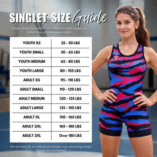 2026 Women's Freestyle & Greco Singlet Bundle – Red & Blue - Yes! Athletics USA