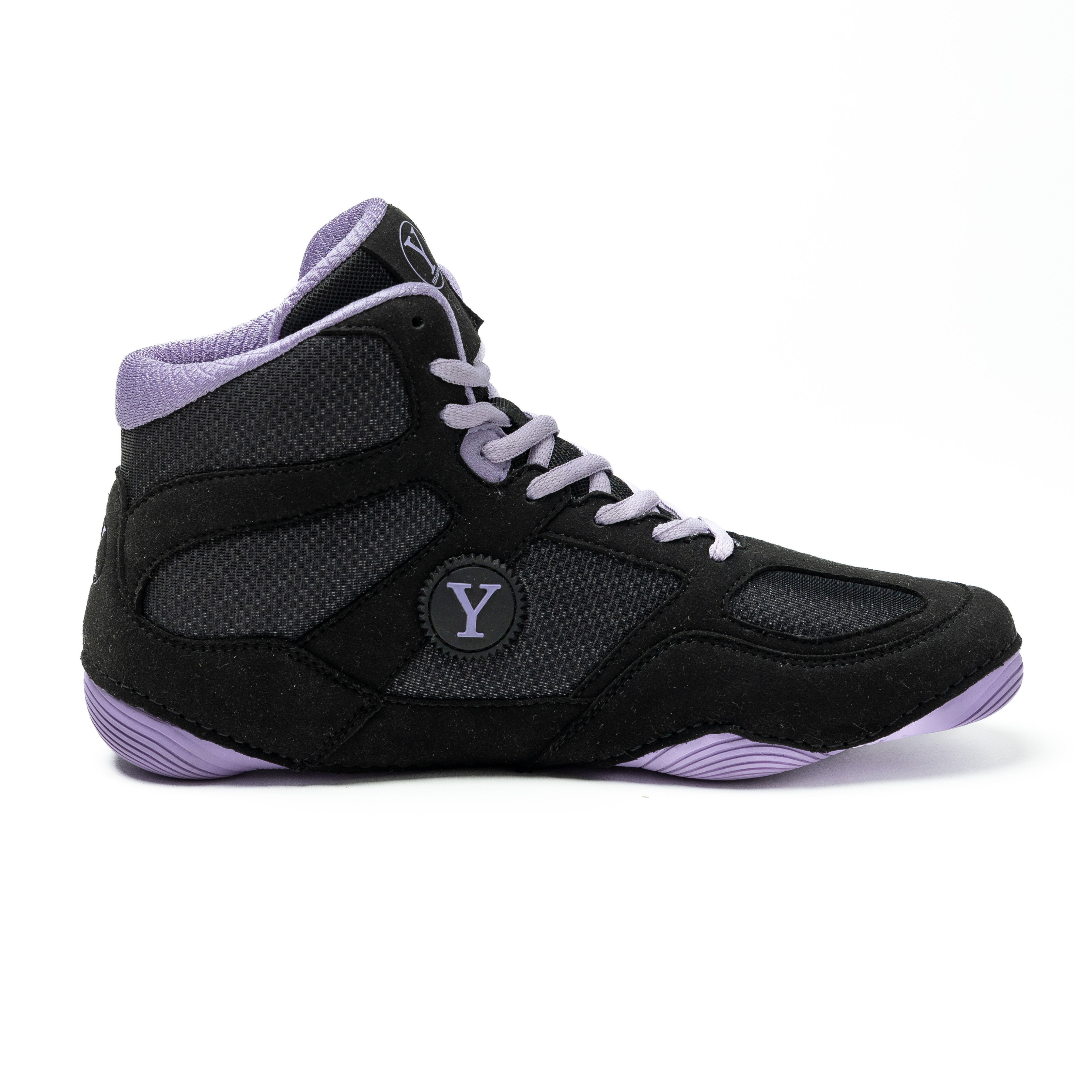 Purple and black Yes! Athletics girls wrestling shoe