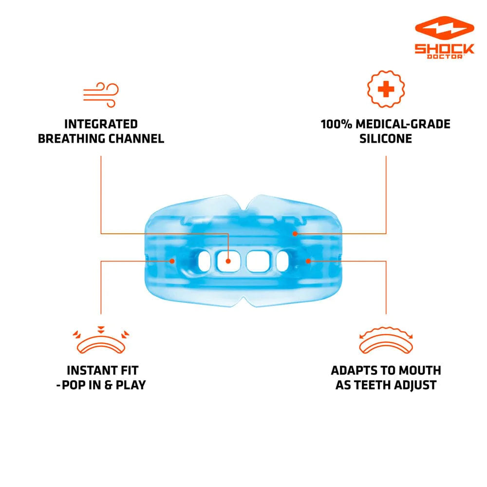 Double braces mouthguard for athletes