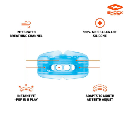 Double braces mouthguard for athletes