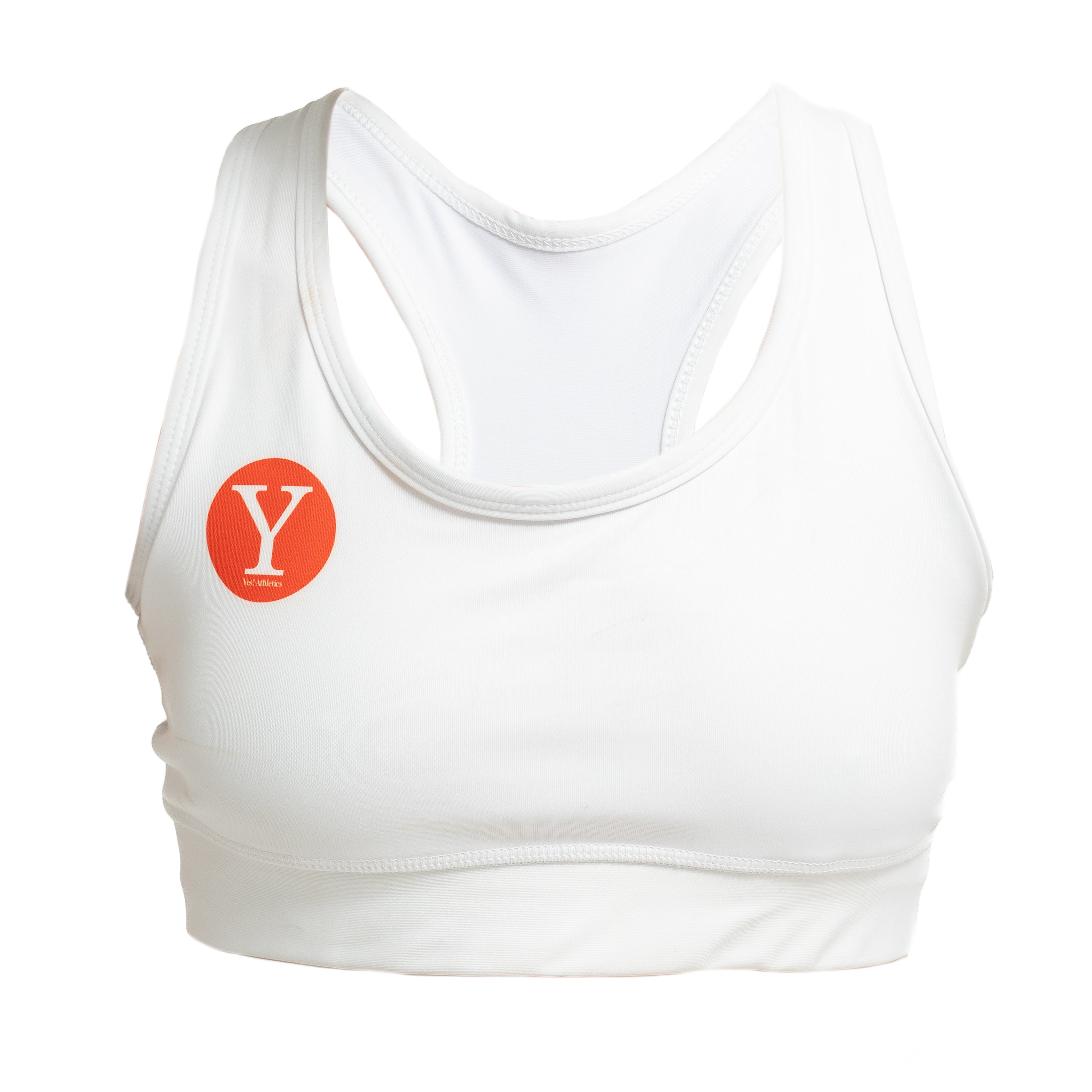 Yes! Athletics White high-compression sports bra