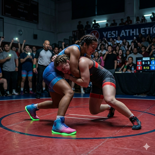 MAGIC: The Glow-In-The-Dark Women's Wrestling Shoe built for speed and confidence - Yes! Athletics USA