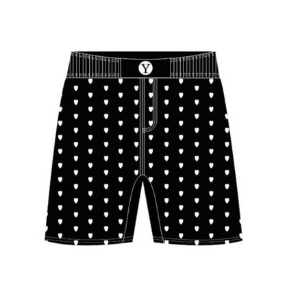 No-Gi BJJ Rash Guard & Shorts Set – Black Hearts