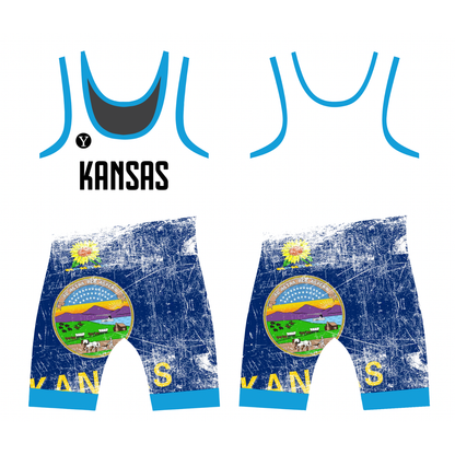 Kansas Boys Wrestling Singlet - Yes! Athletics USA