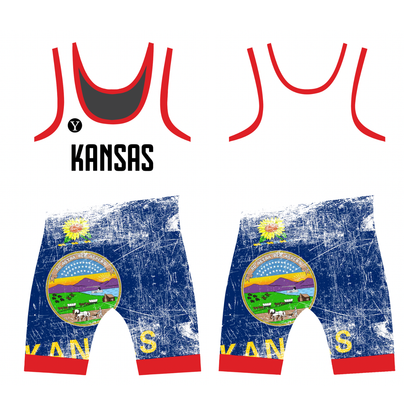 Kansas Girls Wrestling Singlet - Yes! Athletics USA