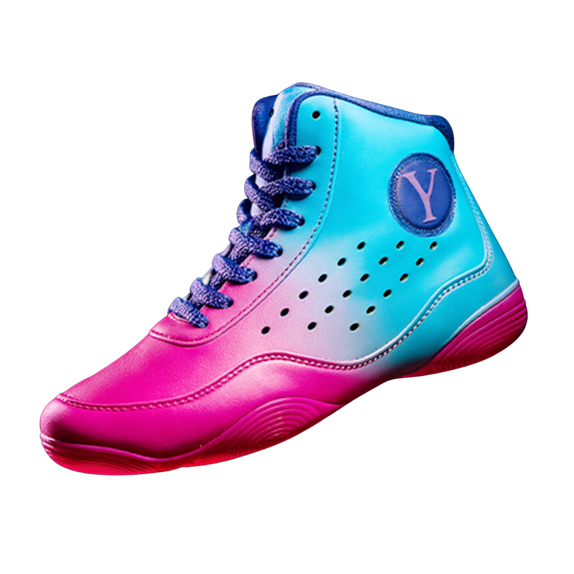 Yes Athletics MAGIC Wrestling Shoes for Women and Girls Blue and PInk Color combination