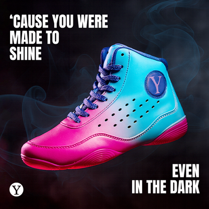 MAGIC Wrestling Shoes for Women and Girls Red and Purple 