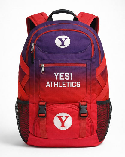 YES! Athletics MAGIC Wrestling Backpack Training & Tournament Bag red and Purple