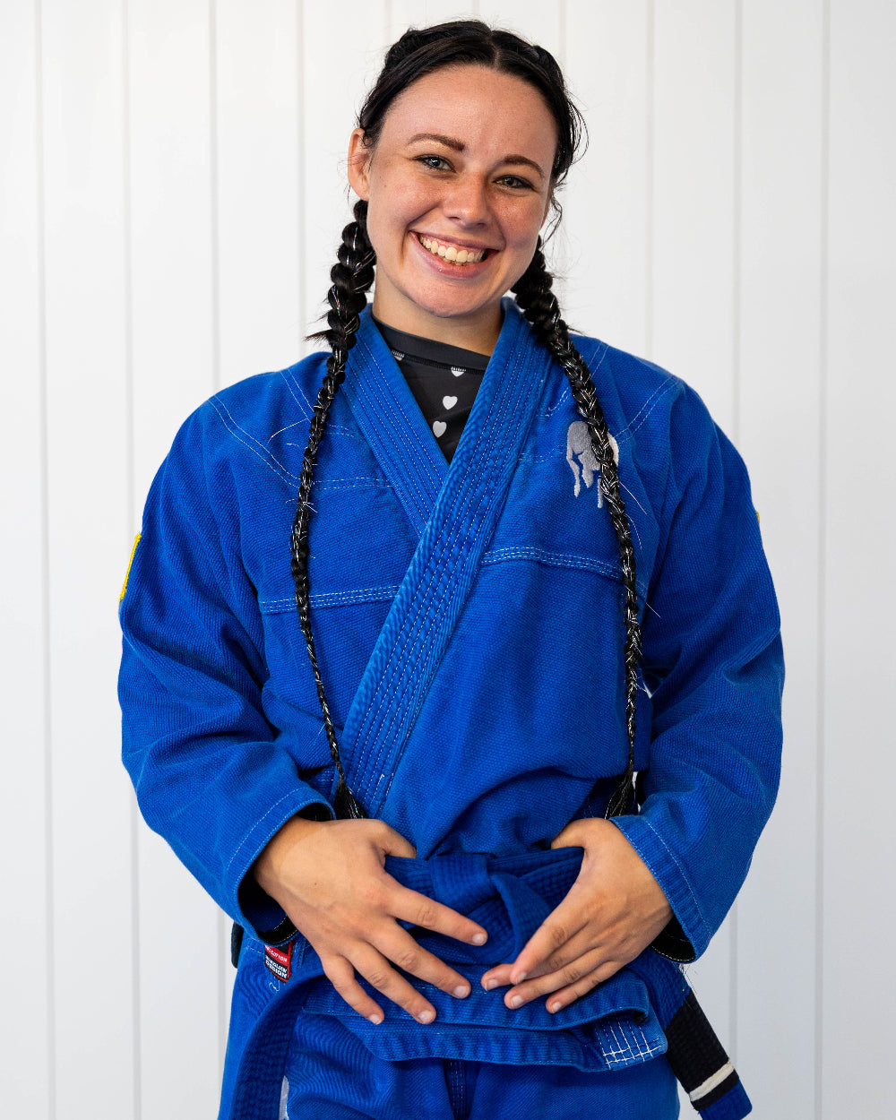 No-Gi BJJ Rash Guard & Shorts Set – Black Hearts