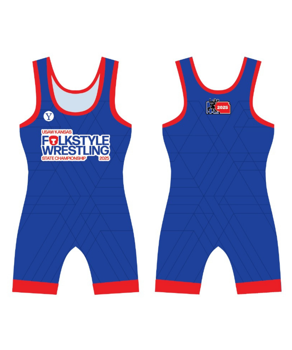 USA 2026 Wrestling Kansas Team Singlet