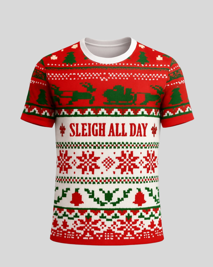 Sleigh All Day No-Gi BJJ – Rash Guard Holiday Edition