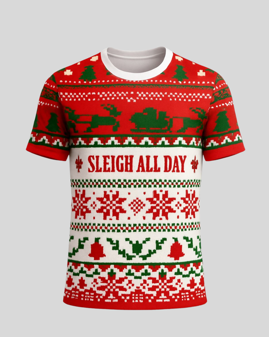 Sleigh All Day No-Gi BJJ – Rash Guard Holiday Edition
