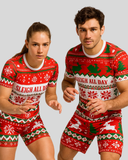 Sleigh All Day No-Gi BJJ Set – rash guard and shorts, Holiday Edition