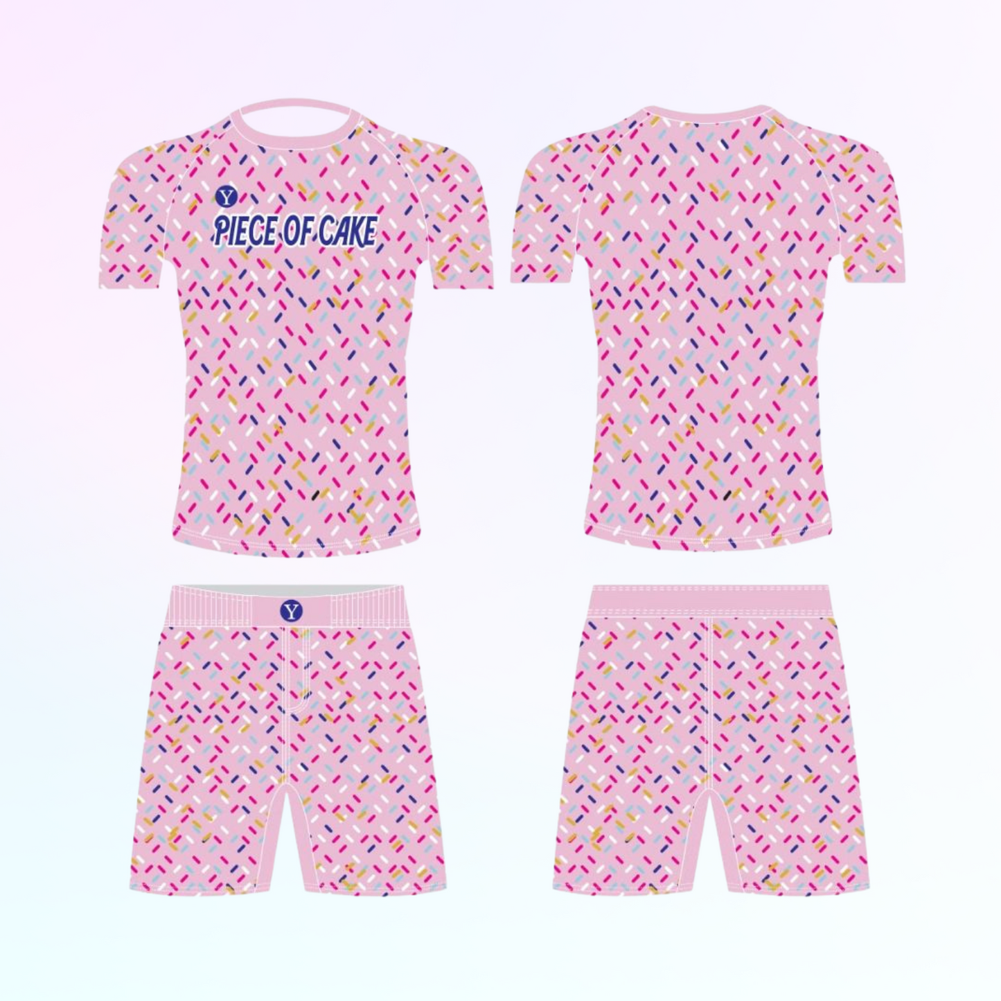 No-Gi BJJ Rash Guard & Shorts Set – Piece of Cake