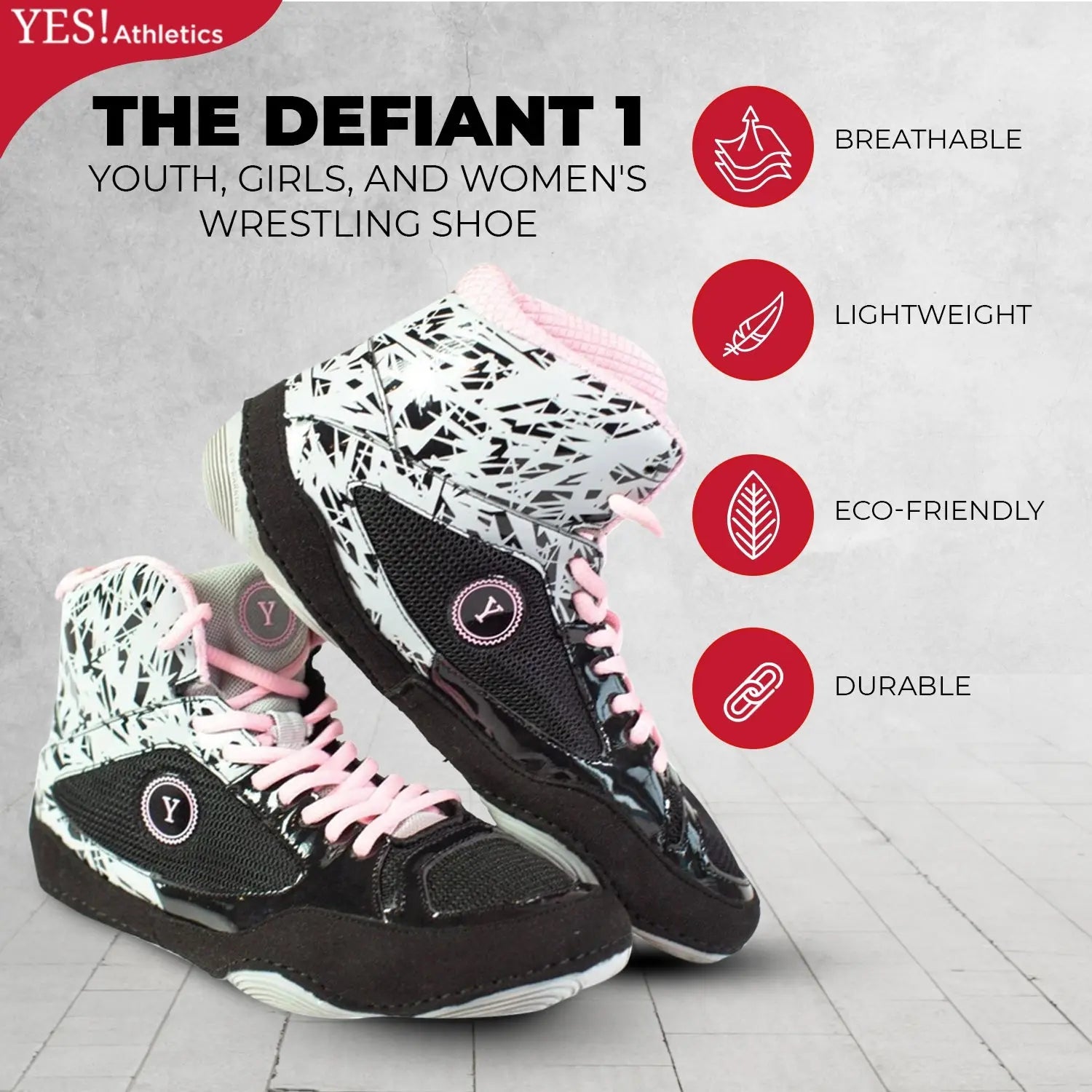 Youth laceless clearance wrestling shoes