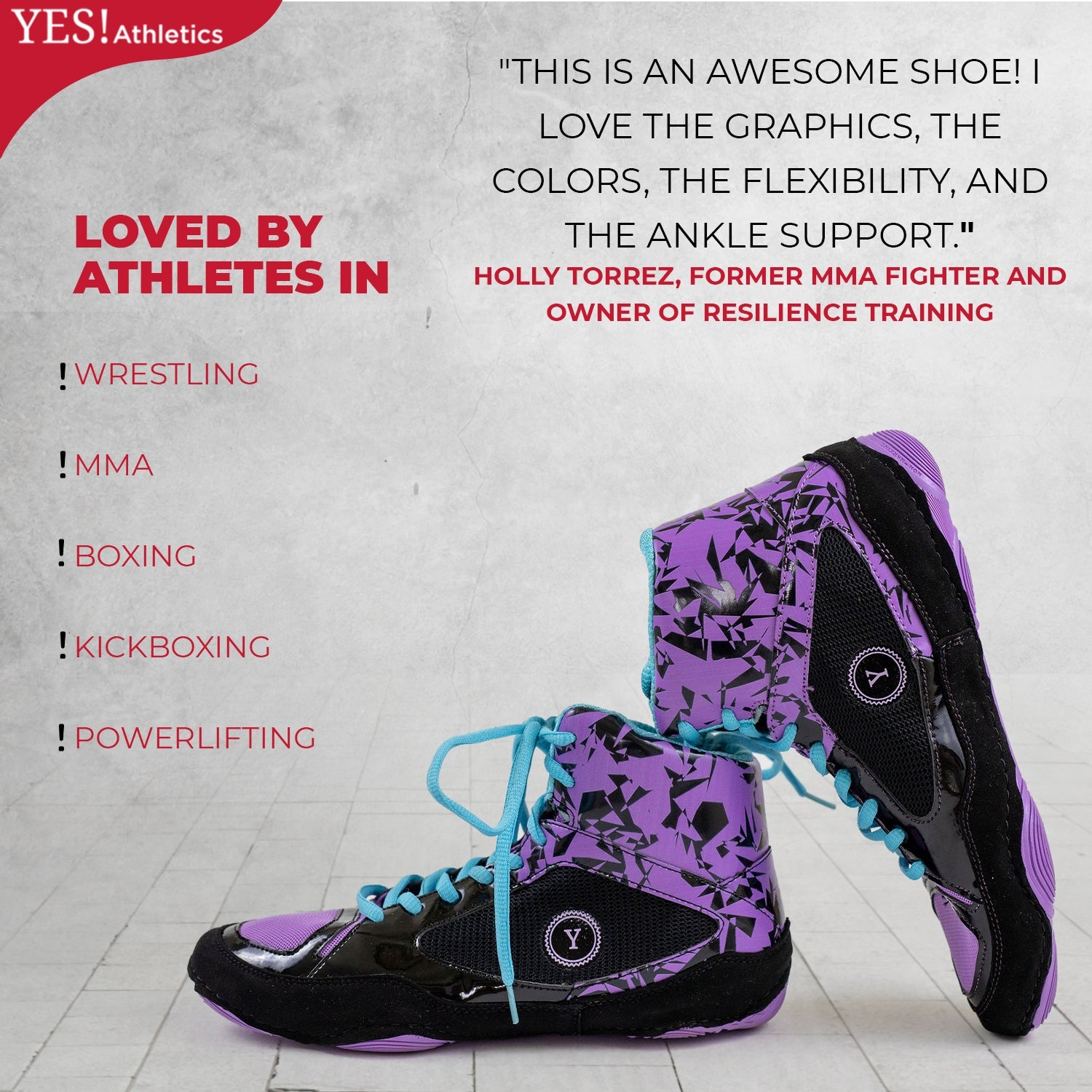 Yes! Athletics Wrestling Shoes for Women, 100% Anti-Slip Boxing Shoes for  Women, Female Sizes 